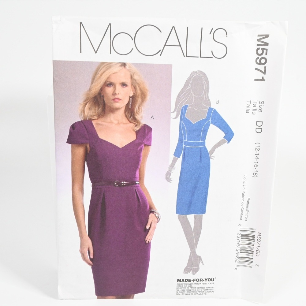 McCalls M5971 Sewing Pattern Women Size 12-18 Uncut Factory Folded